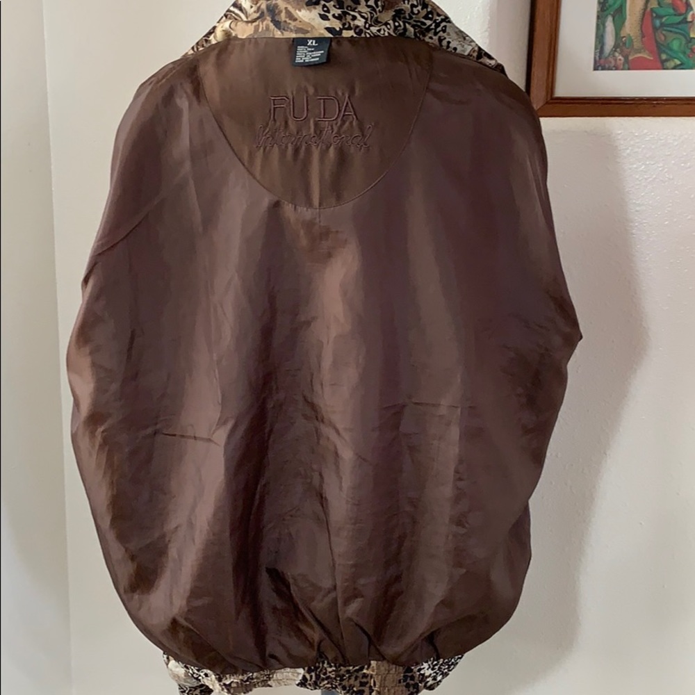 Fuda Int'l. Women's Windbreaker Animal Print Sz XL - Picture 8 of 8
